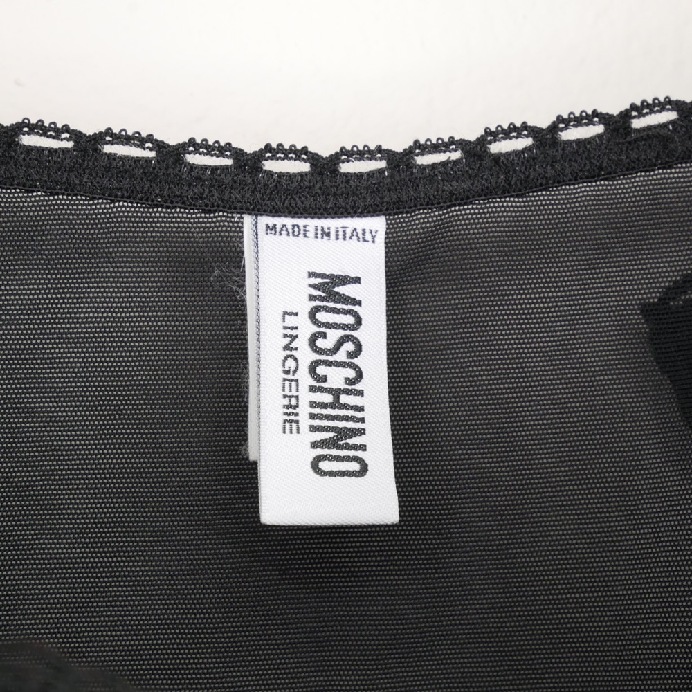 Moschino lingerie black logo bra love embroidery - Picture 6 of 7